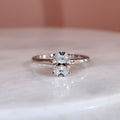 Classic Oval Solitaire Moissanite Engagement Ring